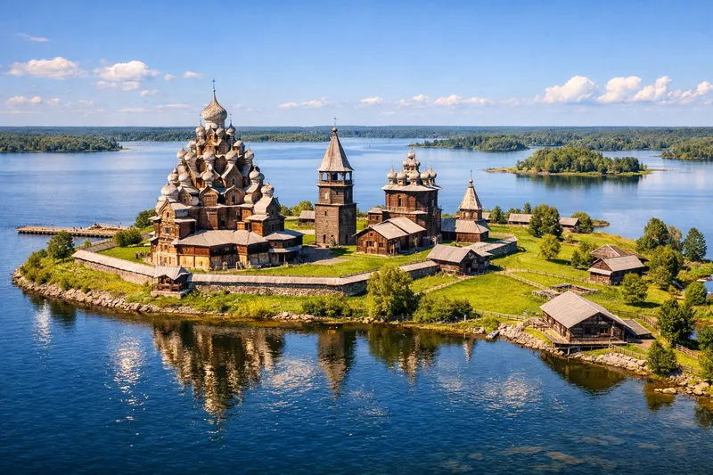 Остров Кижи на метеоре